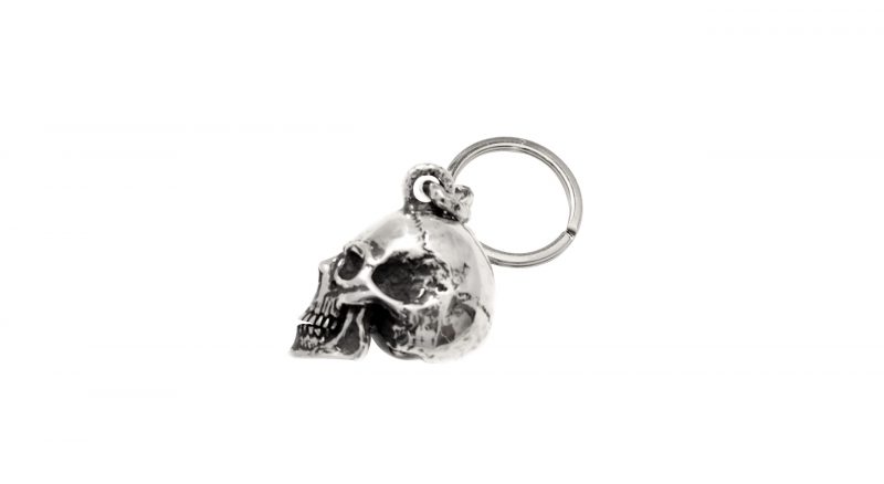 Wide Eyes Skull Keyring