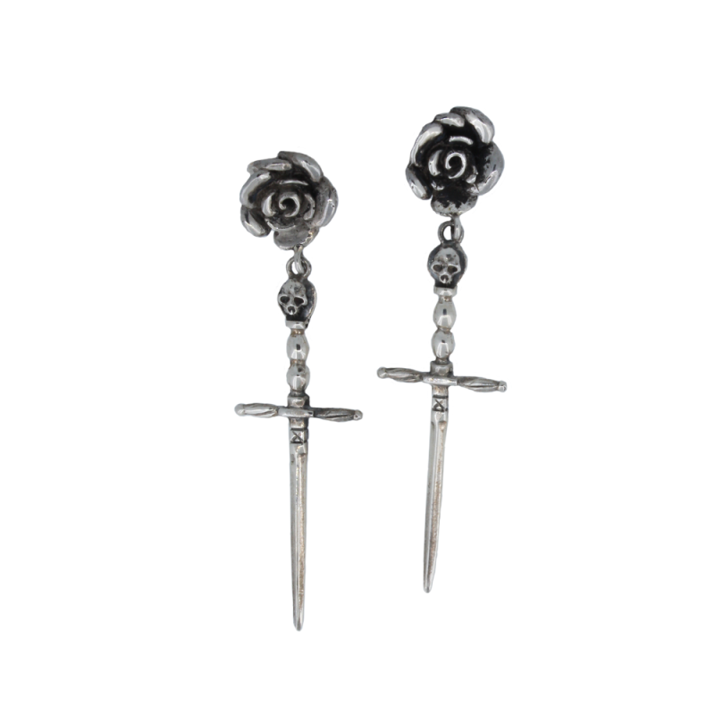 Rose & Dagger Earring